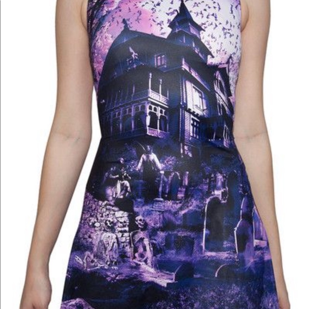 Blackmilk Clothing Haunted House Purple Play Dress